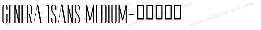 Genera1Sans Medium字体转换